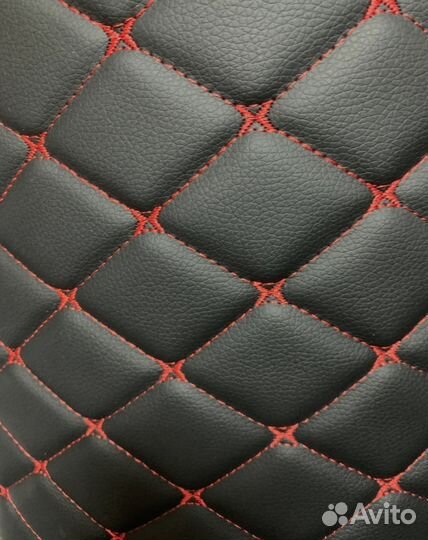 Вставки из эко кожи в дверные карты лада приора