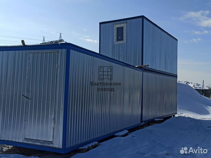 Блок-контейнер с душем и туалетом