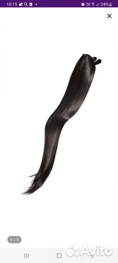 Хвост на заколке