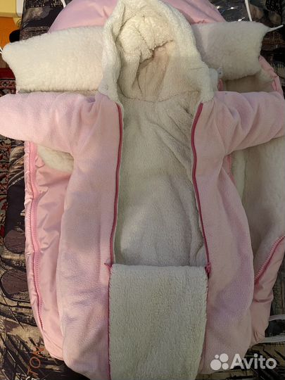 Конверт на выписку для девочки зима