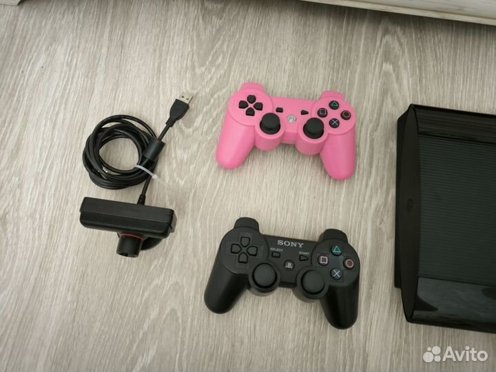 Sony PS3 super slim прошитая+ камера+мув