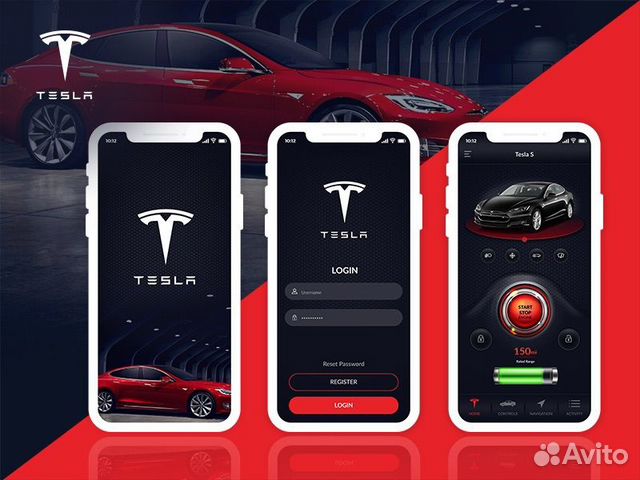 Как будет выглядеть тесла фон Приложение tesla на iPhone купить в Москве Электроника Авито