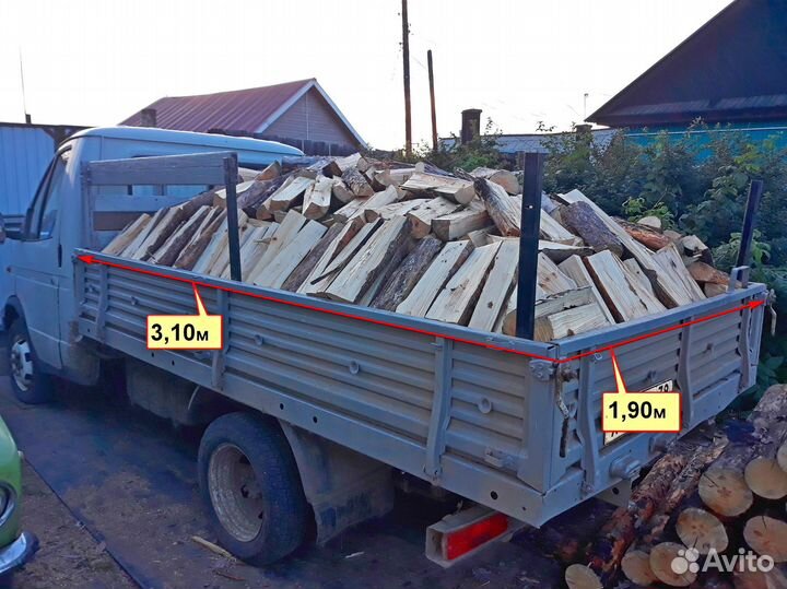 Дрова сухие колотые