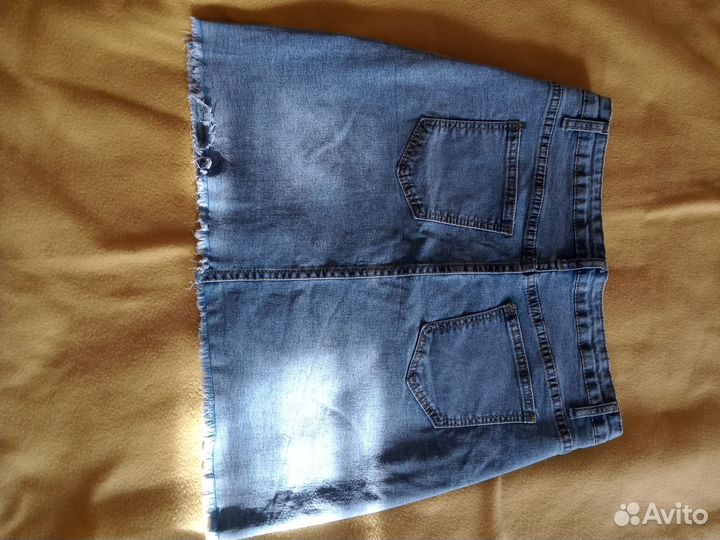 Юбка джинсовая размер 48