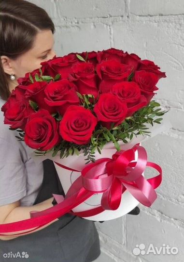 Роза в коробке, 21.51.101, доставка москва