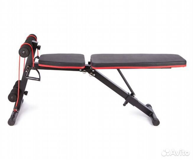 Скамья для пресса и гантелей ametist 115
