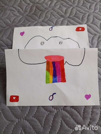 Прикольная картинка развёртыш-перевёртыш