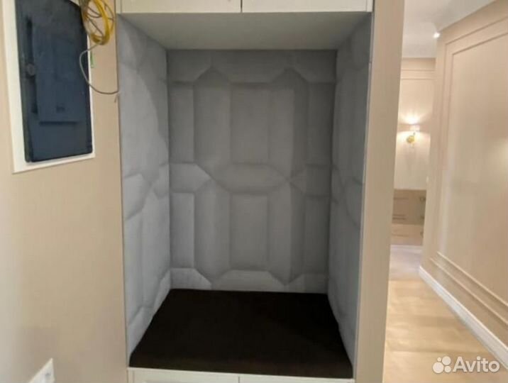 Мягкие стеновые панели в прихожей