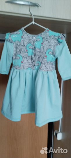 Платья для девочки пакетом 80-92