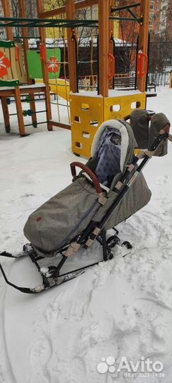 Санки коляска nika 7 8 к