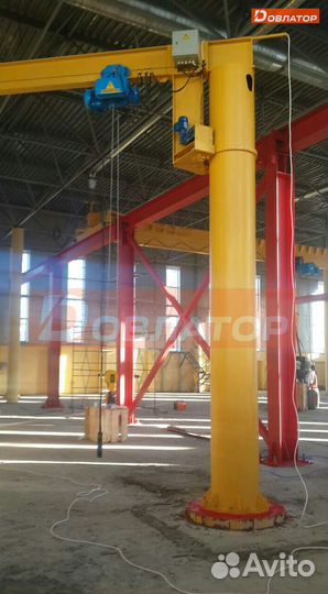 Кран консольный поворотный
