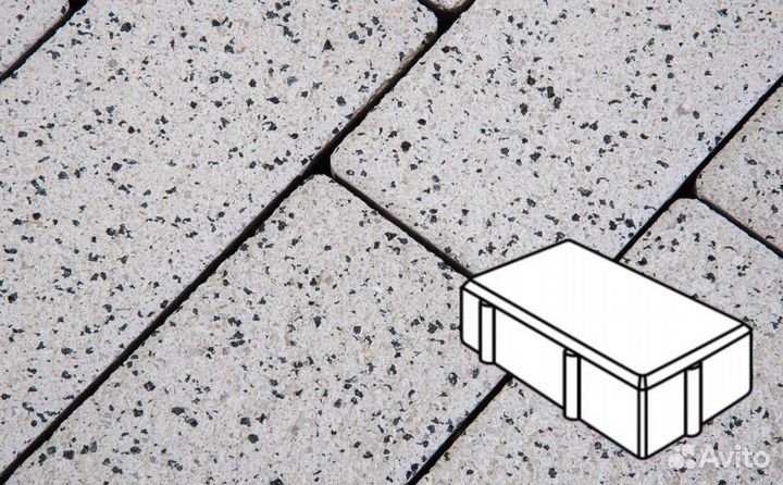 Плитка тротуарная Готика Granite ferro, брусчатка