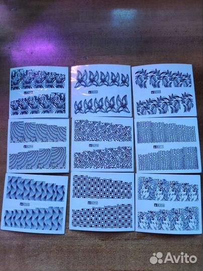 Наклейки на ногти 1