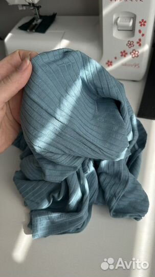 Трикотаж лапша вискоза+хлопок, новый отрез