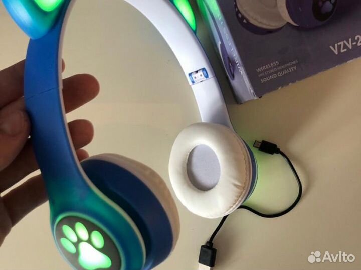 Детские Беспроводные наушники с ушками