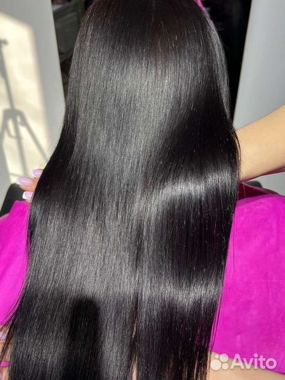 Кератиновое выпрямление волос