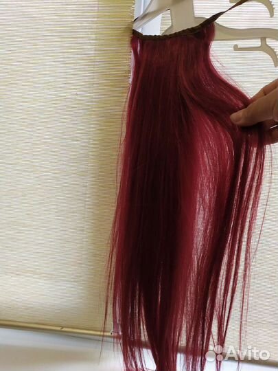 Хвост из натуральных волос