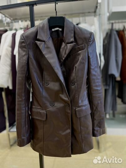 Жакет Zarina кожанный