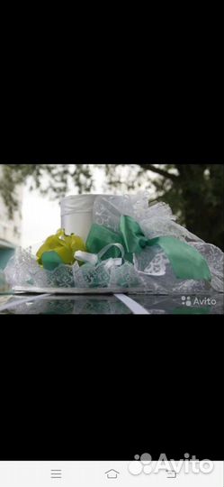 Свадебные украшения на машину