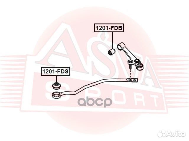 Сайлентблок стабилизатора перед прав/лев