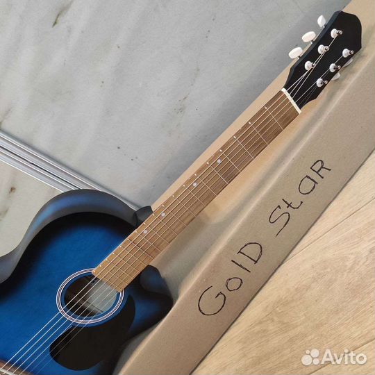 Гитара новая акустическая с широким грифом