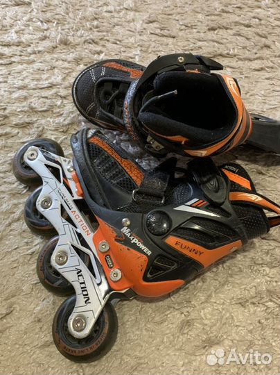 Роликовые коньки детские раздвижные