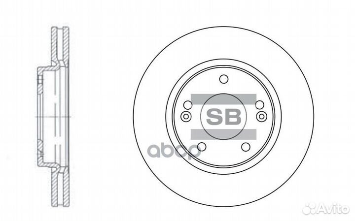 SD1040 диск тормозной передний Hyundai Santa F