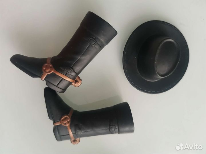 Аксессуары для куклы Кена сапоги шляпа