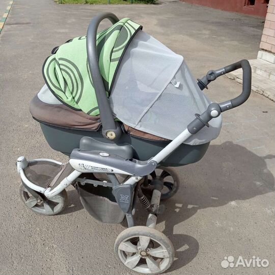 Коляска Саmсortina Evolution(3 в 1),зелёный,белый