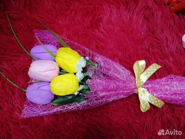 Букет цветов, тюльпаны