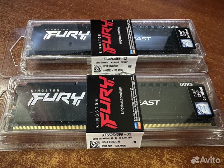 Оперативная память ddr5 kingston fury 64gb (2x32)