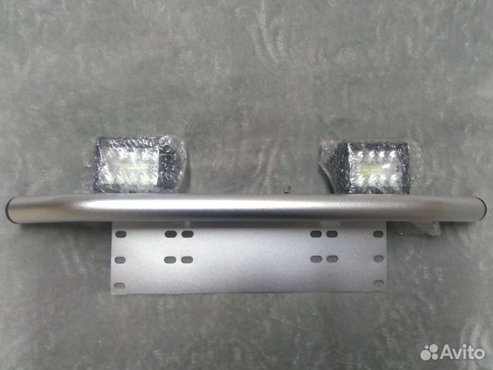Рамка под номер с дополнительными LED-фонарями