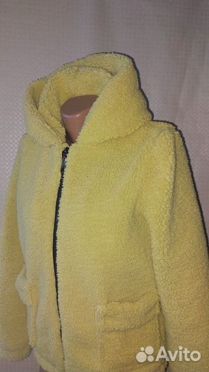 Шубка Тедди с капюшоном 42-46