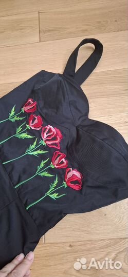 Платье сарафан с вышивкой