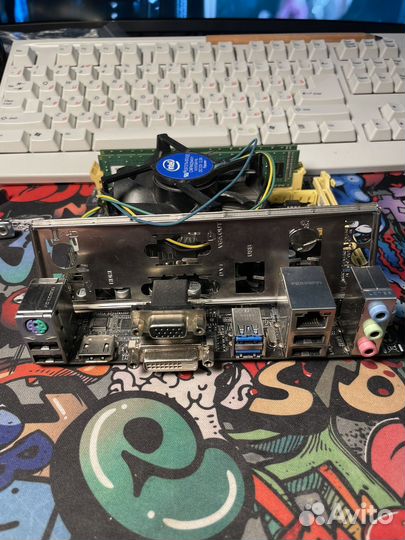 Комплект материнская ITX+процессор+кулер+память