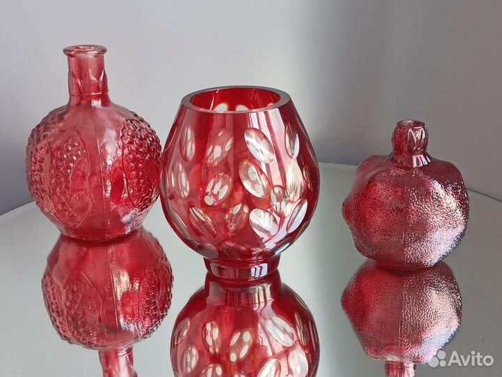 Ваза цветное стекло