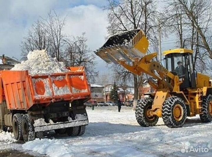 Услуги фронтального погрузчика, уборка снега