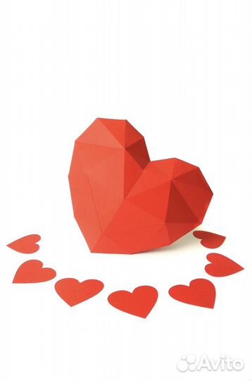 Объемное сердце (3D модель для сборки)