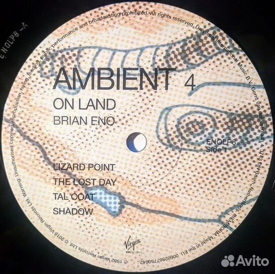 Винил Brian Eno – Ambient 4 (On Land)