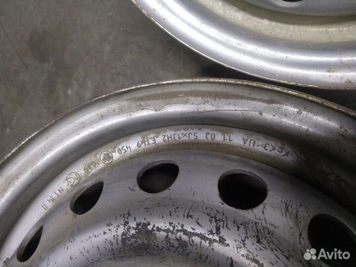 Штампованный диск диски R13 4х100 Нексия Ланос