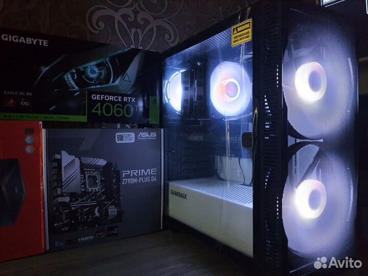 Геймерский Пк RTX 4060Ti+Core i5 12600KF/Z790 Asus