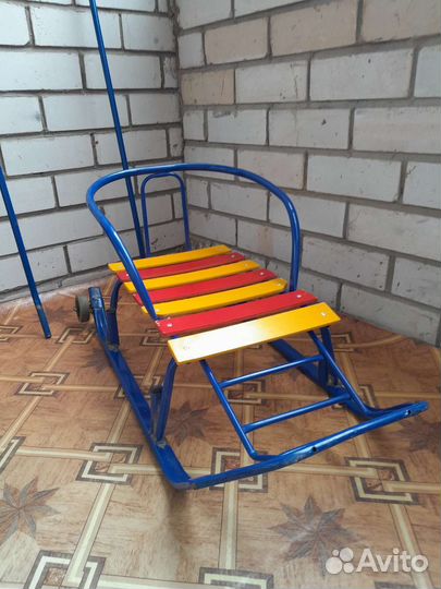 Детские зимние санки