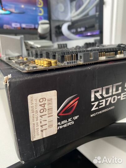 Материнская плата asus strix Z370-E LGA1151-V2