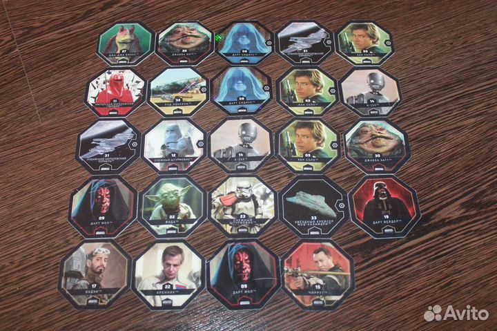 Космо-жетоны Звездные войны 24 шт