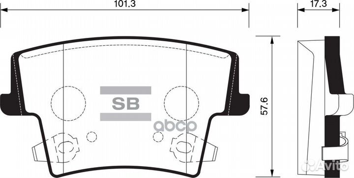 SP1508 Колодки тормозные chrysler 300C 04- задн