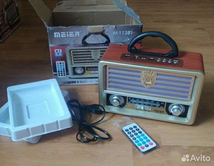 Ретро радио/мощная bluetooth колонка