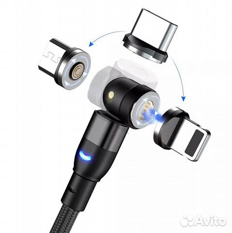 Кабель с магнитным адаптером 5 контактов, без штек