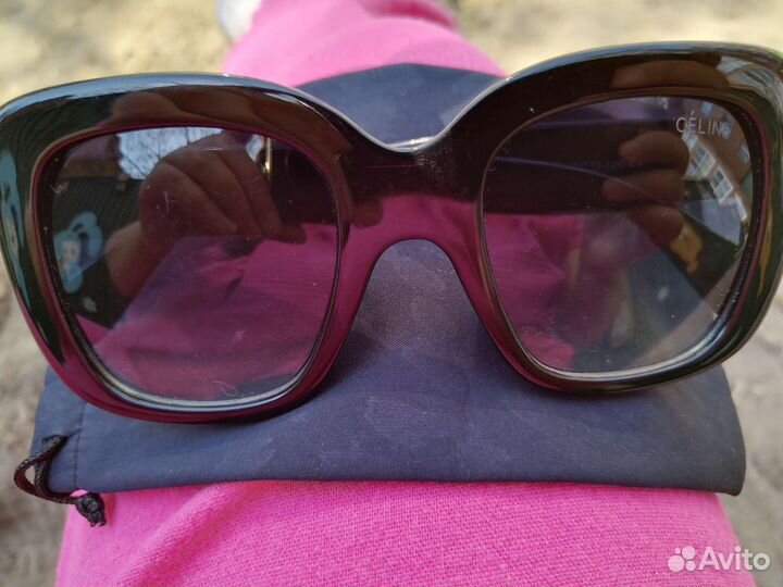 Очки солнечные celine черные всесезонные