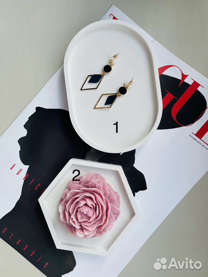 Поднос из гипса