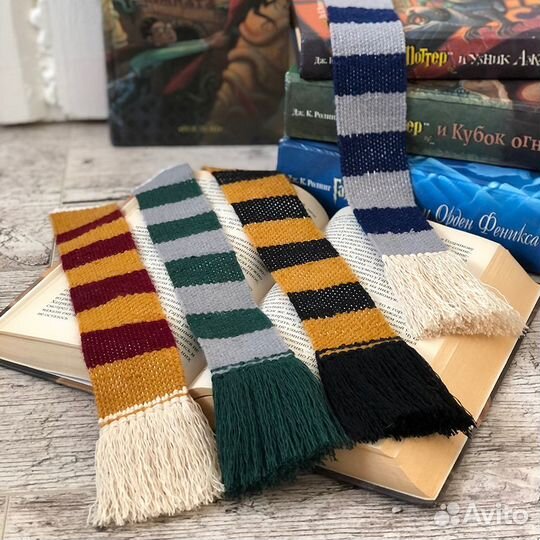 Закладка Гарри Поттер Хогвартс Гриффиндор Шарф